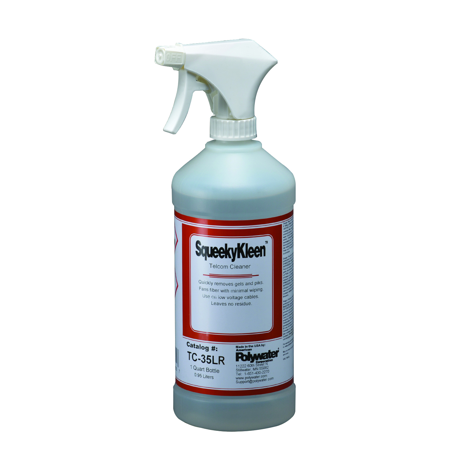 Polywater cable gel remover